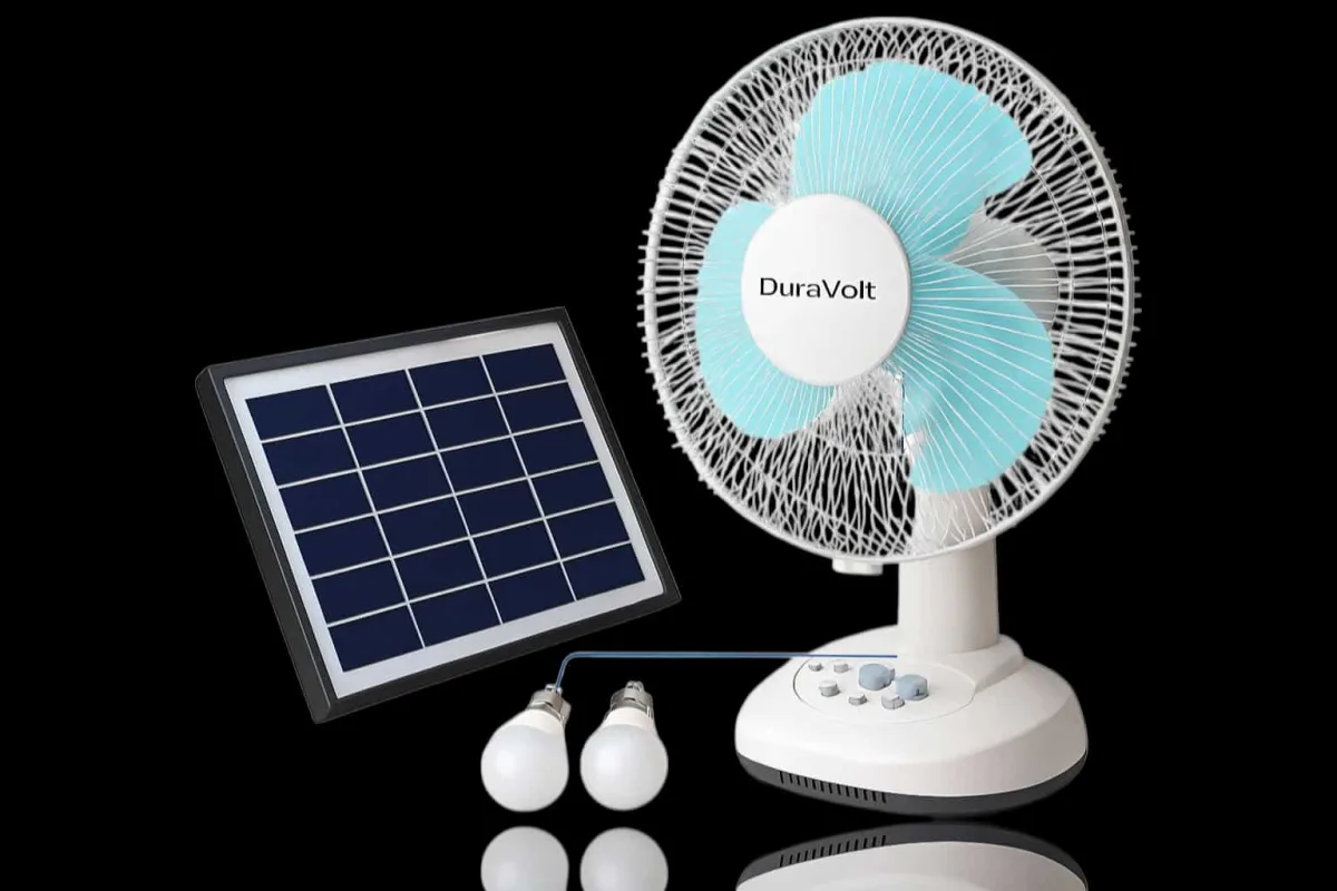 12 INCHES DURAVOLT RECHARGEABLE TABLE FAN